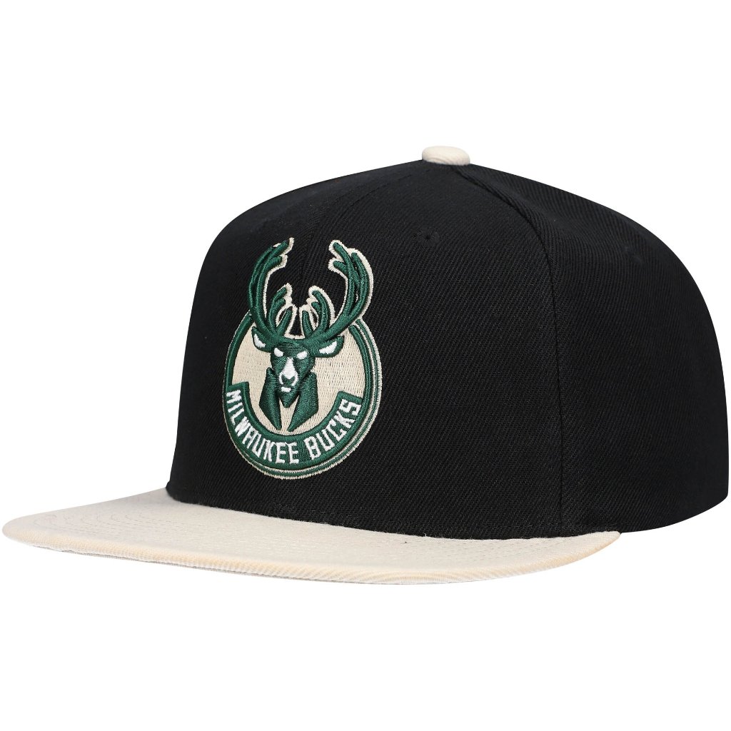 Mitchell & Ness Milwaukee Bucks Core Basic Snapback Hat Adjustable Cap